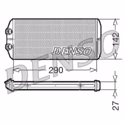 Échangeur de chaleur, chauffage habitacle DENSO DRR07005