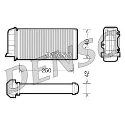 Échangeur de chaleur, chauffage habitacle DENSO DRR09001