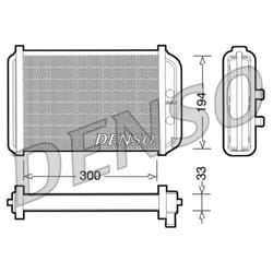 Échangeur de chaleur, chauffage habitacle DENSO DRR09033