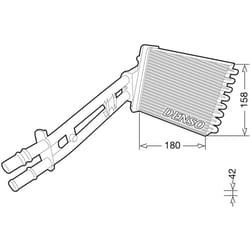 Échangeur de chaleur, chauffage habitacle DENSO DRR09043