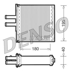 Échangeur de chaleur, chauffage habitacle DENSO DRR09061
