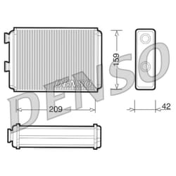 Échangeur de chaleur, chauffage habitacle DENSO DRR09070