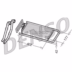 Échangeur de chaleur, chauffage habitacle DENSO DRR12100