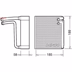 Évaporateur de climatisation DENSO DEV09025