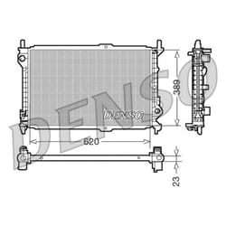 Radiateur, refroidissement moteur DENSO DRM10107