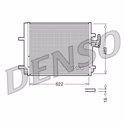 Condenseur, climatisation DENSO DCN10016