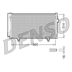 Condenseur, climatisation DENSO DCN36003
