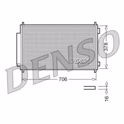 Condenseur, climatisation DENSO DCN40002
