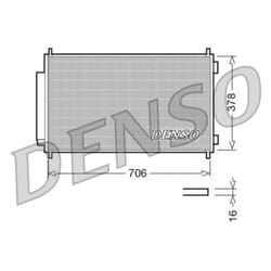 Condenseur, climatisation DENSO DCN40002