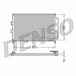 Condenseur, climatisation DENSO DCN40003