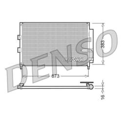 Condenseur, climatisation DENSO DCN40003