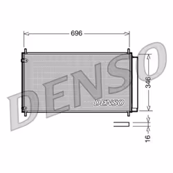 Condenseur, climatisation DENSO DCN50022