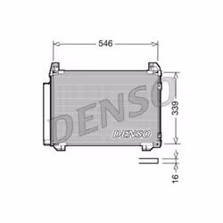 Condenseur, climatisation DENSO DCN50025