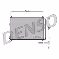 Condenseur, climatisation DENSO DCN50030