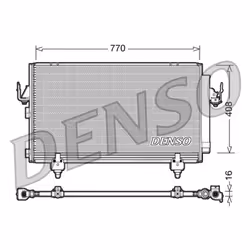 Condenseur, climatisation DENSO DCN50031