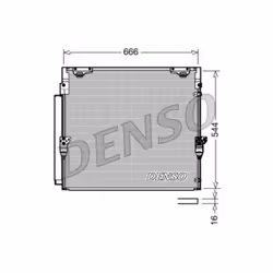 Condenseur, climatisation DENSO DCN50036