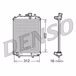 Radiateur, refroidissement moteur DENSO DRM35002