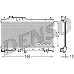 Radiateur, refroidissement moteur DENSO DRM36008
