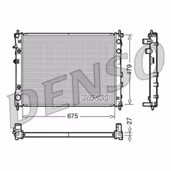 Radiateur, refroidissement moteur DENSO DRM36012