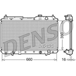 Radiateur, refroidissement moteur DENSO DRM40010