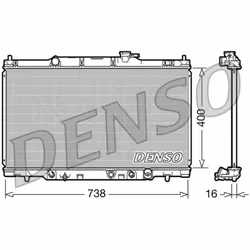 Radiateur, refroidissement moteur DENSO DRM40012