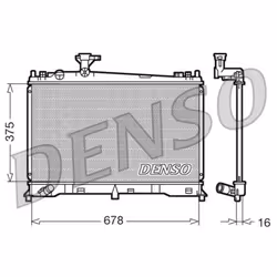 Radiateur, refroidissement moteur DENSO DRM44010