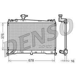 Radiateur, refroidissement moteur DENSO DRM44010