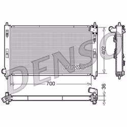 Radiateur, refroidissement moteur DENSO DRM45029
