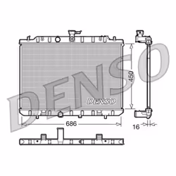 Radiateur, refroidissement moteur DENSO DRM46006