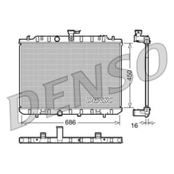 Radiateur, refroidissement moteur DENSO DRM46006