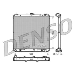 Radiateur, refroidissement moteur DENSO DRM46032