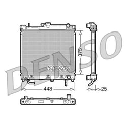 Radiateur, refroidissement moteur DENSO DRM47003