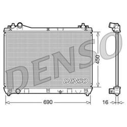 Radiateur, refroidissement moteur DENSO DRM47016
