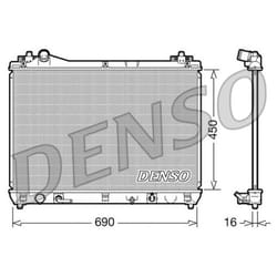 Radiateur, refroidissement moteur DENSO DRM47017