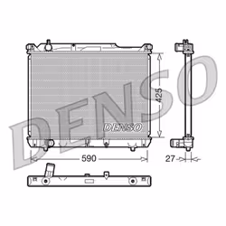 Radiateur, refroidissement moteur DENSO DRM47019