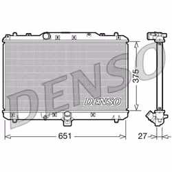 Radiateur, refroidissement moteur DENSO DRM47022