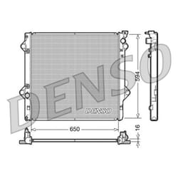 Radiateur, refroidissement moteur DENSO DRM50036