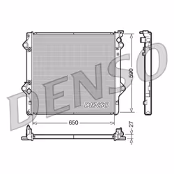 Radiateur, refroidissement moteur DENSO DRM50047