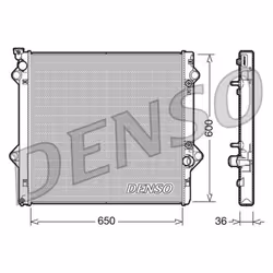 Radiateur, refroidissement moteur DENSO DRM50049