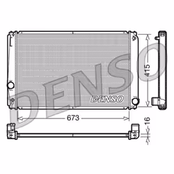 Radiateur, refroidissement moteur DENSO DRM50051