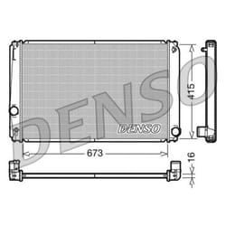 Radiateur, refroidissement moteur DENSO DRM50051