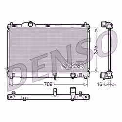 Radiateur, refroidissement moteur DENSO DRM51001
