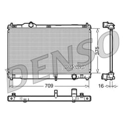 Radiateur, refroidissement moteur DENSO DRM51001