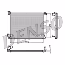 Radiateur, refroidissement moteur DENSO DRM51005