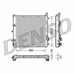 Radiateur, refroidissement moteur DENSO DRM21005