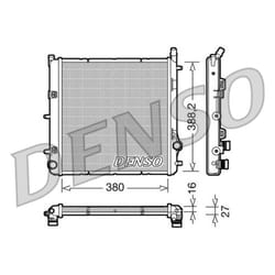 Radiateur, refroidissement moteur DENSO DRM21005