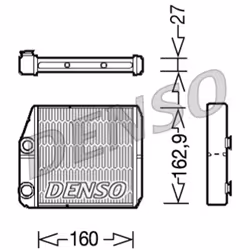Échangeur de chaleur, chauffage habitacle DENSO DRR09035