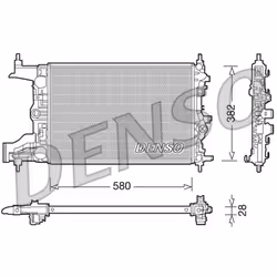 Radiateur, refroidissement moteur DENSO DRM20098 - Vue supplémentaire 3