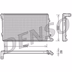 Radiateur, refroidissement moteur DENSO DRM32019