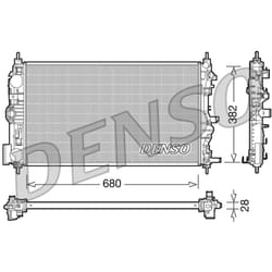Radiateur, refroidissement moteur DENSO DRM15005
